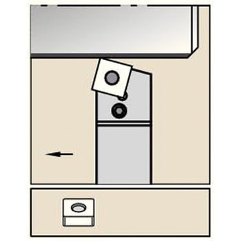 旋削ホルダー PSBN 75° ケナメタル