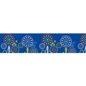 ビニール幕 花火[45cm(H)] アルファ(販促)