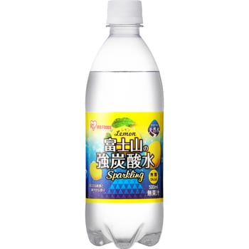 500ml×24本 富士山の強炭酸水レモン 500mL アイリスオーヤマ 本数24本