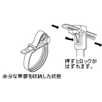 バックル付きリリースタイ TRUSCO