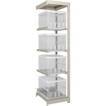 オリコン保管ラック連結型 150kgタイプ 棚板なしタイプ H1800XW430XD595 TRUSCO