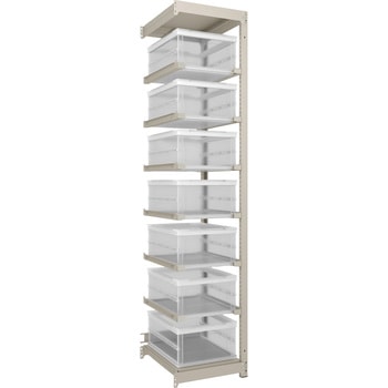 オリコン保管ラック連結型 150kgタイプ 棚板なしタイプ H2100XW430XD595 TRUSCO