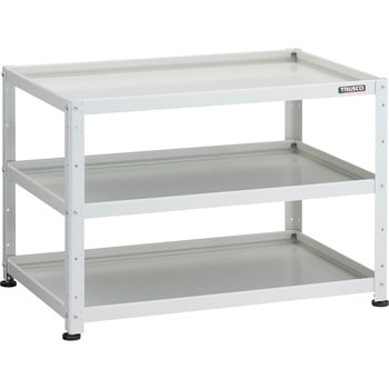 小型物品棚 バーディワゴン固定型 900X600X624 3段 - TRUSCO