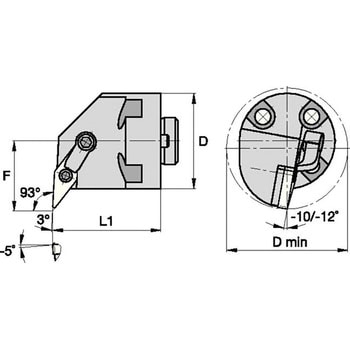 ボーリングヘッド H-MVUN 93° ケナメタル