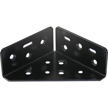 2x4サポート 黒粉体塗装 コーナー金具 TRUSCO