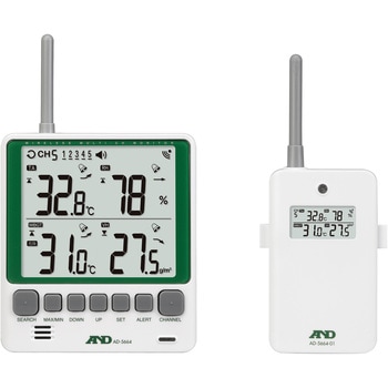 ワイヤレス温湿度計 AD-5664SET ナリカ