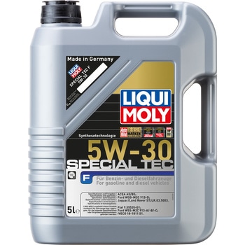 スペシャルテックF 5W-30 FORD，JUGUAR/LAND ROVERアプルーバル取得 水素化分解合成油 LIQUI MOLY