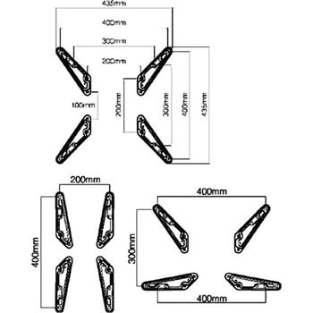 OPT-001-BK ディスプレイ用壁掛金具用オプション (FLM-003-BK