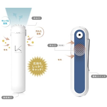 KL-P01X-W 光触媒パーソナル空間除菌・脱臭機首掛けタイプ 1個