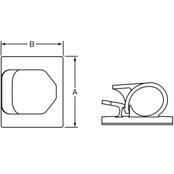 コードクリップ 粘着テープ付き PANDUIT(パンドウイット)