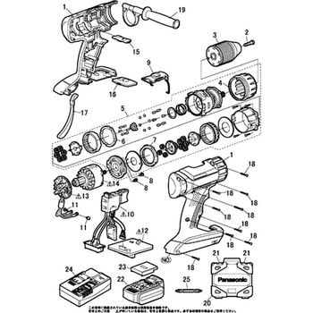 部品 EZ7950 充電振動ドリルu0026ドライバー パナソニック(Panasonic) 電動工具/充電工具部品 【通販モノタロウ】