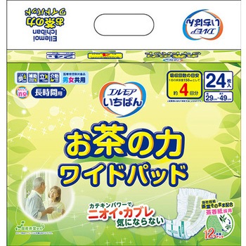 いちばんお茶の力あんしん長時間ワイドパッド カミ商事