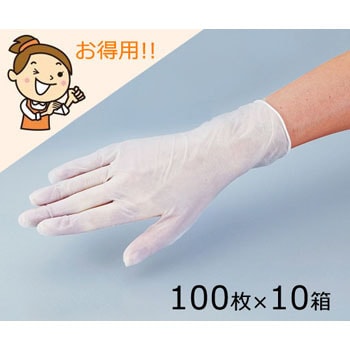 ケアプラスチック手袋 (パウダーフリー) 1袋(1000枚) アズワン 【通販 ...