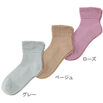 ゴムなしソックス 婦人 神戸生絲