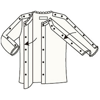 ワンタッチ肌着 婦人用両肩腕開き 5分袖 神戸生絲