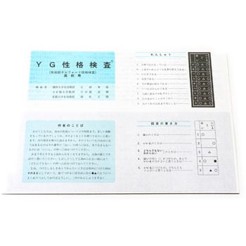 心理検査 YG性格検査 検査用紙