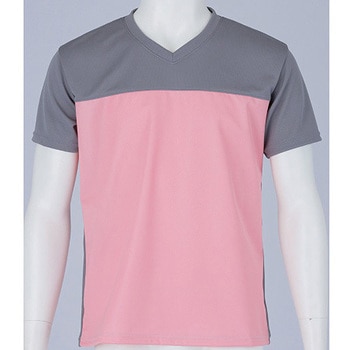 入浴介護Tシャツ 男女兼用 フットマーク