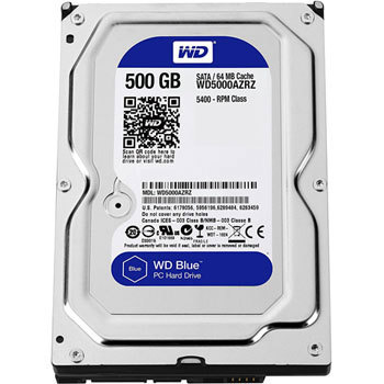 WD5000AZRZ-RT �����n�[�h�f�B�X�N 3.5�C���` WD Blue Western Digital(�E�G�X�^���f�W�^��) 25512123