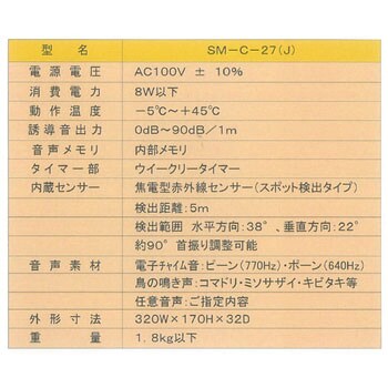 誘導用電子チャイム 薄型ユニットタイプ