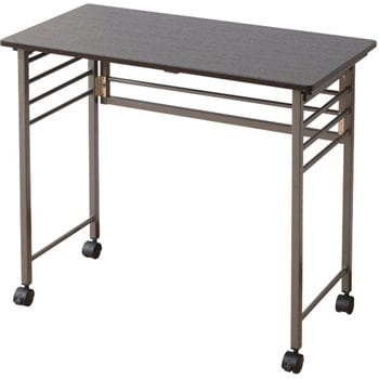 NPSTC-8040(CHB/MBR) 折りたたみデスク キャスター付き YAMAZEN(山善) 25535056