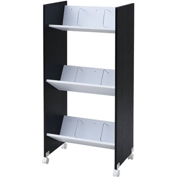 CFR-12533C(WH/BK) A4�t�@�C�����b�N �L���X�^�[�t�� YAMAZEN(�R�P) 25535248