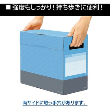 ボックスファイル A4 ヨコ フタ付 DEJAVU デジャヴ ファイルボックス プラス(文具)