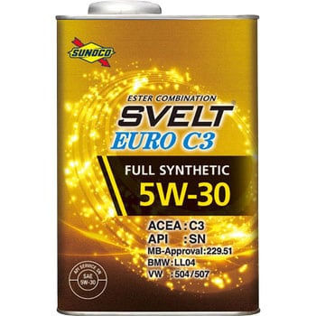 スノコ Svelt Euro C3 5W30 日本サン石油 ガソリン/ディーゼル用 【通販モノタロウ】