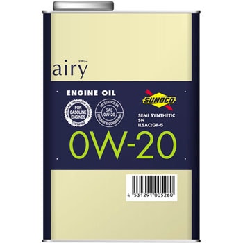 送料無料 SUNOCO airy 0W-20 20L スノコ エアリー エンジンオイル SUNOCOスノコ エアリー0ｗ20 20L⁄1缶エステル配合⁄部分合成油