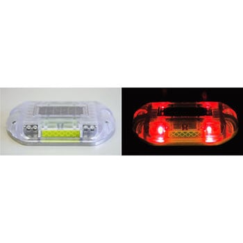 ソーラー充電自発光式縁石鋲 点橙虫Ⅲ 吾妻商会(AZUMA)