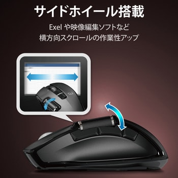 ワイヤレスマウス 無線 2.4GHz USB 6ボタン UltimateBlue ハードウェアマクロ対応 DUAL