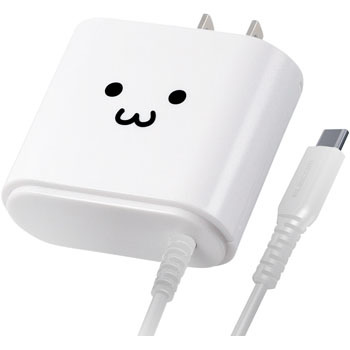 スマホ充電器 タブレット充電器 Ac 2 4a出力 タイプc ケーブル一体型 1年保証 エレコム Type C Ac充電器 通販モノタロウ Mpa Acc02bk