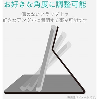 iPad 9.7インチ 第6/5世代 (2018/2017年) ケース カバー 手帳型 フラップ ソフトレザー スリープ対応 マグネット 軽量 ブラック エレコム