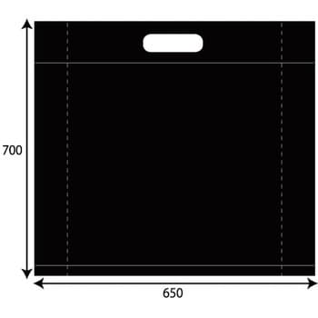 販売袋 黒無地 ザップ ポリエチ製手持ち袋 通販モノタロウ 7693