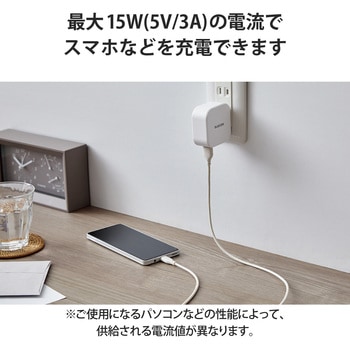 タイプCケーブル (AtoC) 【Galaxy Xperia AQUOS その他 Android スマホ各種対応】 ECO素材 エレコム