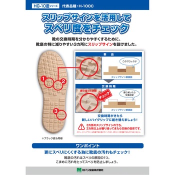 超耐滑作業靴 ハイグリップ H-100C ミドリ安全