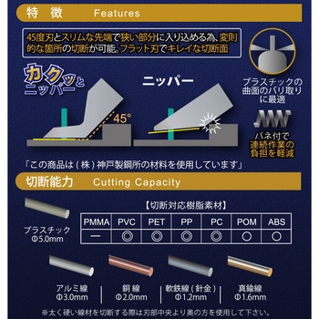 アングルニッパー カクッとニッパー TTC