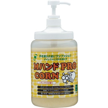 ハンドクリーナー Mハンド PRO/CORN ポンプ付ボトル入り ミドリ安全