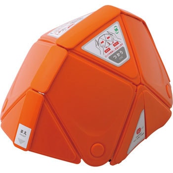 TSC-10-OR 防災用折りたたみヘルメット フラットメット TSC-10 1個