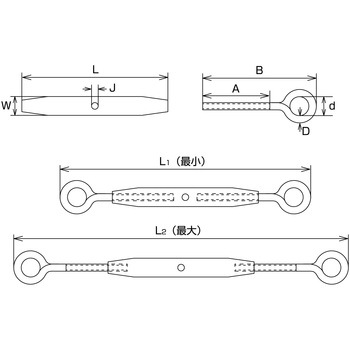 パイプターンバックル(アイ&アイ) 水本機械製作所