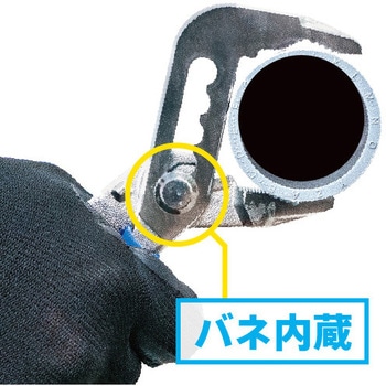 バネ付きウォーターポンププライヤー ドライバー付き TTC