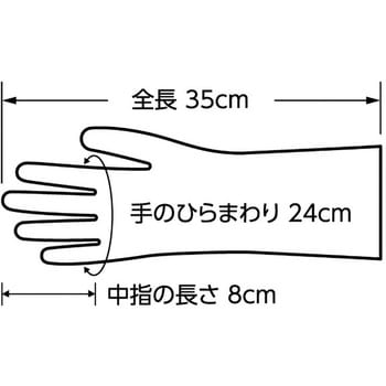 耐薬品手袋 No890 フッ素ゴム製化学防護手袋 ショーワグローブ 酸