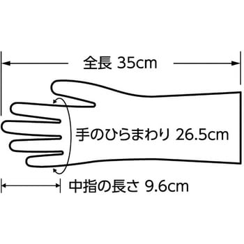 耐薬品手袋 No874R ブチルゴム製化学防護手袋 ショーワグローブ