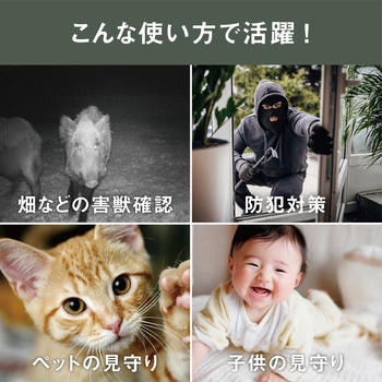充電式どこでもセンサーWi-Fiカメラ ライテックス(ムサシ)