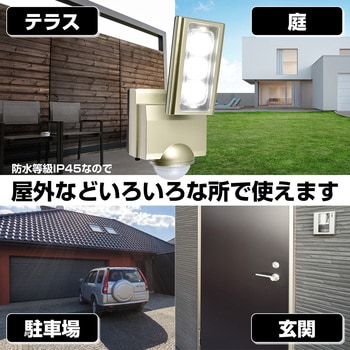 LED 人感センサーライト コンセント式 白色LED 防水 屋外 LED 人感センサーライト コンセント式 白色LED 防水 屋外