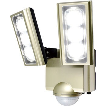 LED 人感センサーライト コンセント式 白色LED 防水 屋外 センサーライト 防犯 セキュリティ