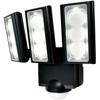LED 人感センサーライト 白色LED 防犯 セキュリティ 防水  屋外用 電池式 自動点灯 ELPA
