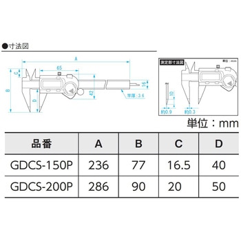 デジタルポイントノギス SK(新潟精機)