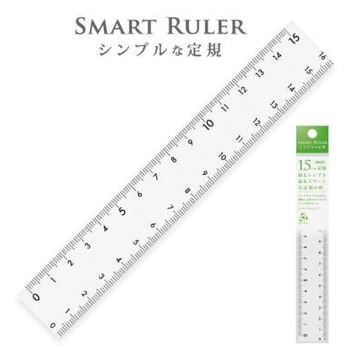 SMR-15 スマートルーラー15cm 1本 共栄プラスチック 【通販モノタロウ】