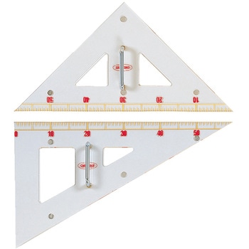 GN-120 メタクリル教師用三角定規 共栄プラスチック 長さ600mm 1組 GN