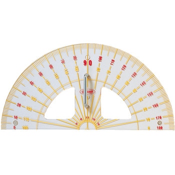 GN-100 メタクリル教師用分度器 共栄プラスチック 長さ600mm 1個 GN